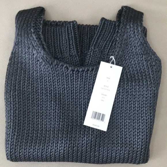 Vince Crop Sleeveless Silk Knitted Tank - Picture 5 of 8